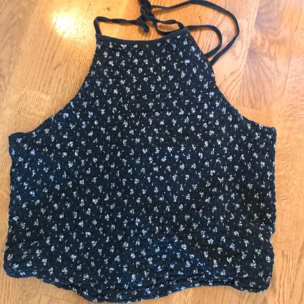 Patterned halter top